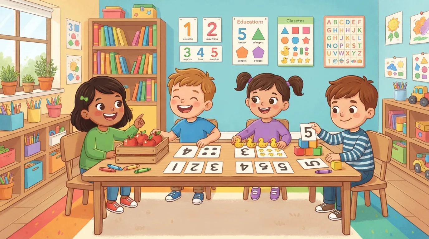 I have this page and need a main image for it.

Global visual direction for this site: Use a bright, friendly cartoon illustration style with clean shapes, expressive but natural characters,