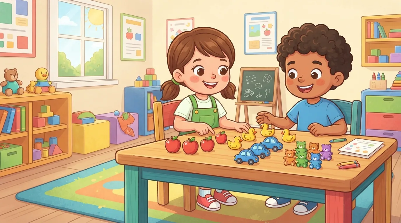 I have this page and need a main image for it.

Global visual direction for this site: Use a bright, friendly cartoon illustration style with clean shapes, expressive but natural characters,