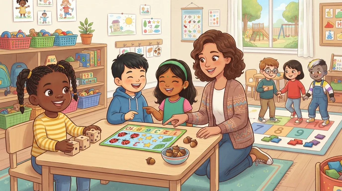 I have this page and need a main image for it.

Global visual direction for this site: Use a bright, friendly cartoon illustration style with clean shapes, expressive but natural characters,