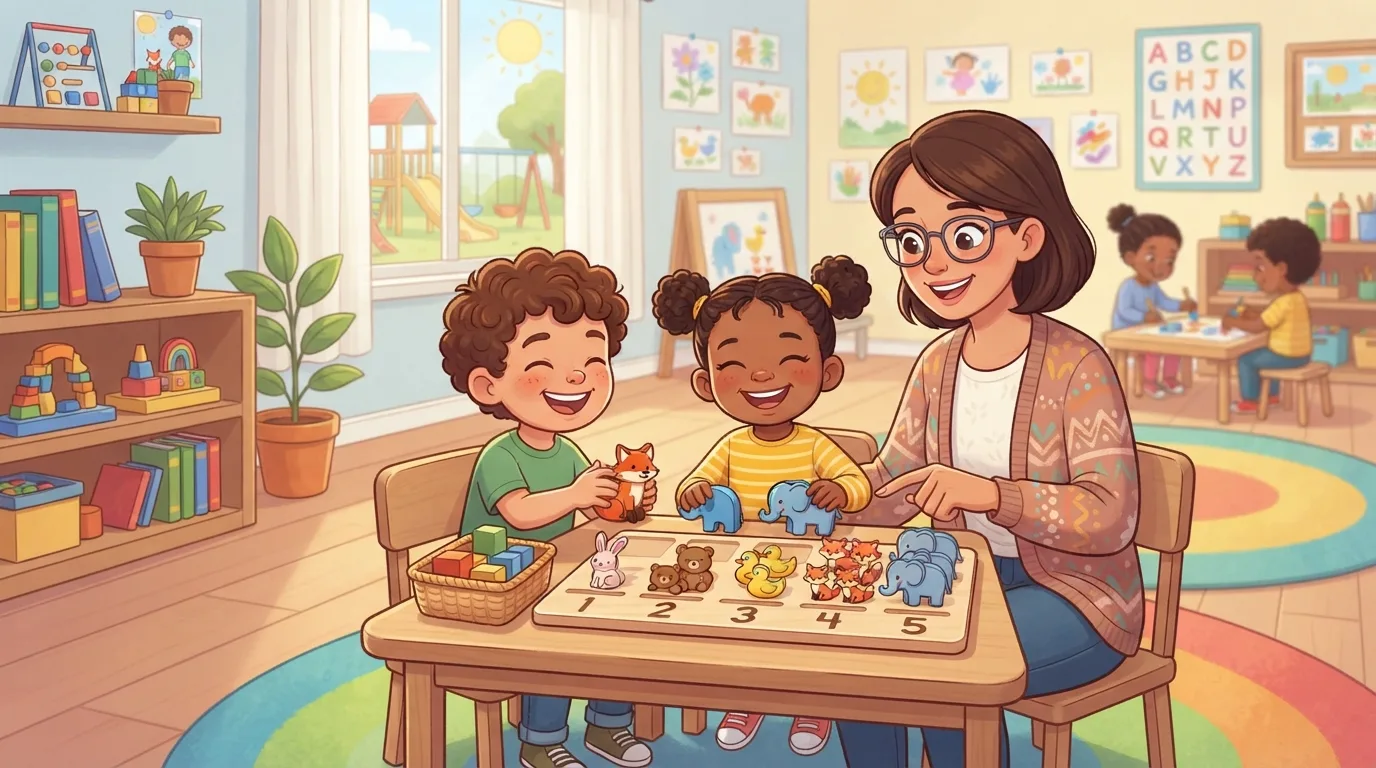 I have this page and need a main image for it.

Global visual direction for this site: Use a bright, friendly cartoon illustration style with clean shapes, expressive but natural characters,