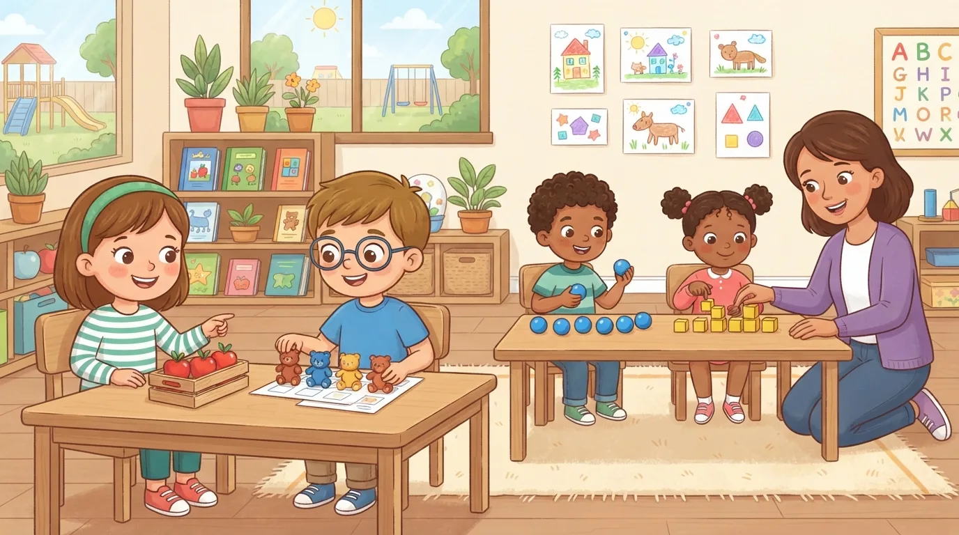 I have this page and need a main image for it.

Global visual direction for this site: Use a bright, friendly cartoon illustration style with clean shapes, expressive but natural characters,