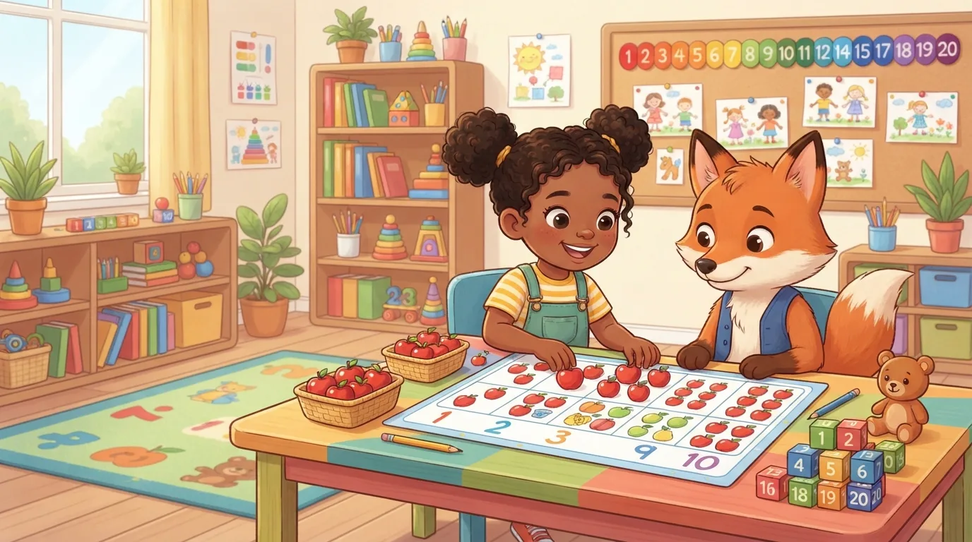 I have this page and need a main image for it.

Global visual direction for this site: Use a bright, friendly cartoon illustration style with clean shapes, expressive but natural characters,